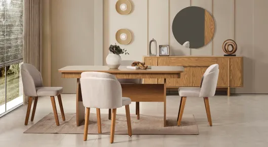 Product img 2, Zirve Ceviz Yemek Odası Takımı